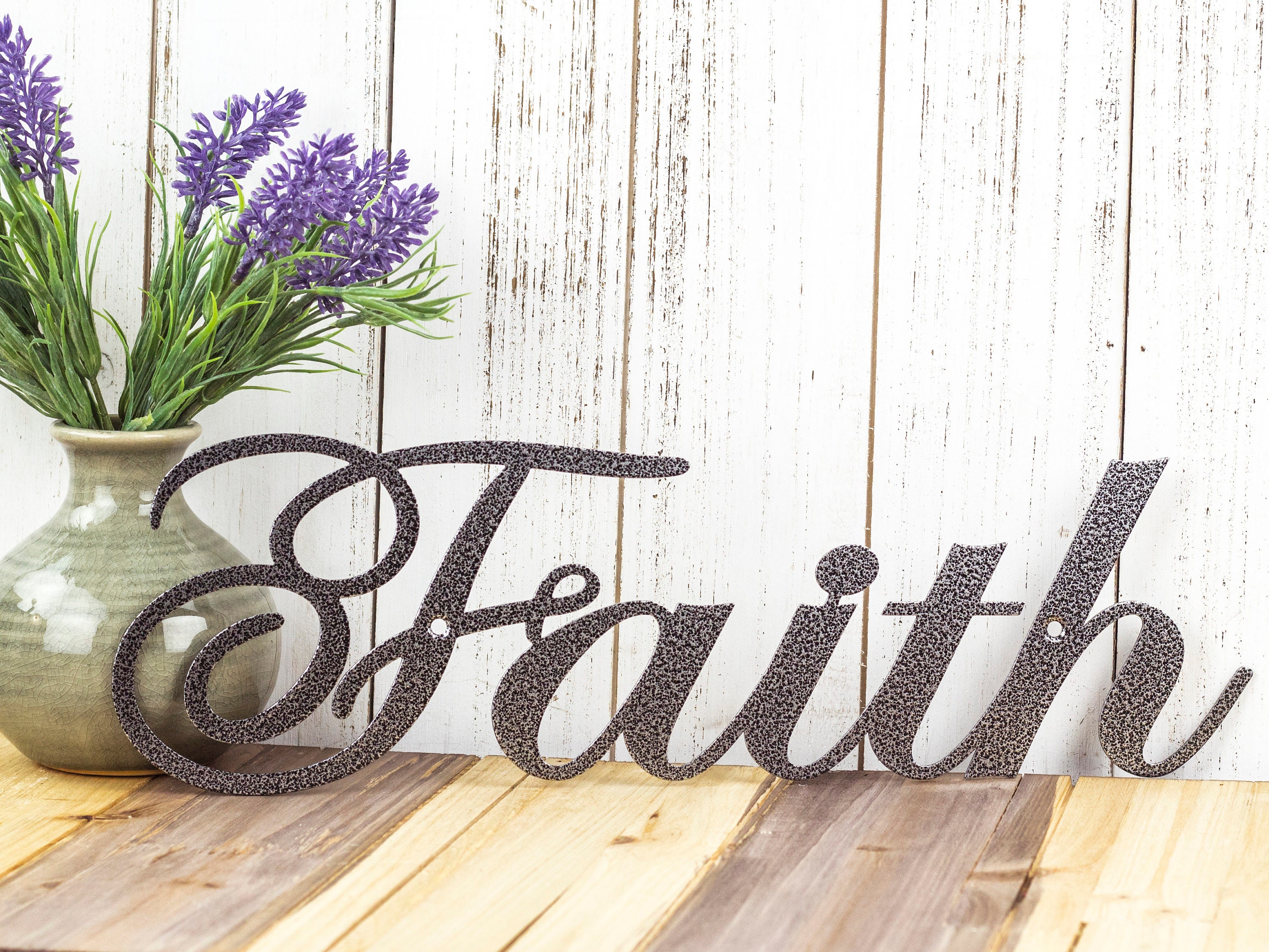 Faith Metal Wall Art Metal Sign Faith Sign Spiritual
