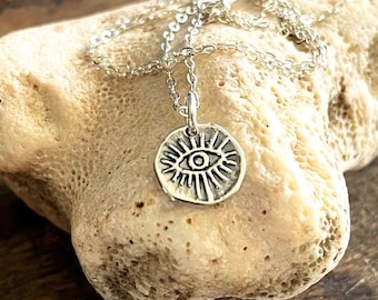 Collier bohème collier mauvais œil collier minimaliste bijoux bohème collier bohème bijoux en argent bohème bijoux de plage bohème bijoux bohème