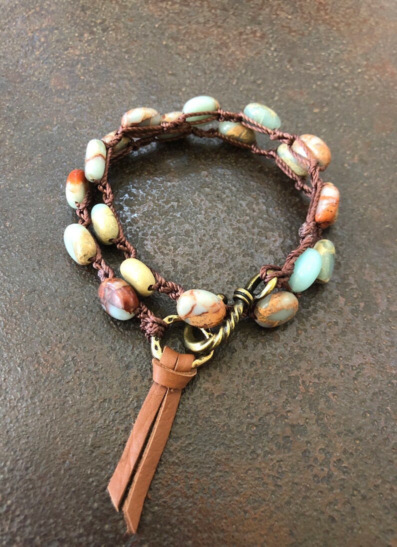 Boho Jewelry Boho Bracelet Leather Bracelet Bohemian Jewelry Etsy