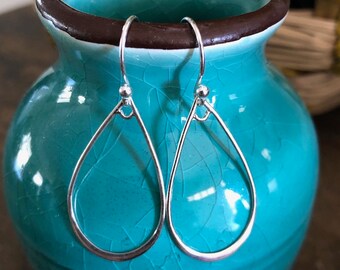 Silver Boho Earrings Bohemian Earrings Dangle Drop Earrings Boho Jewelry Boho Bohemian Jewelry Silver Hoops Gypsy Hippie Gift Beach Jewelry