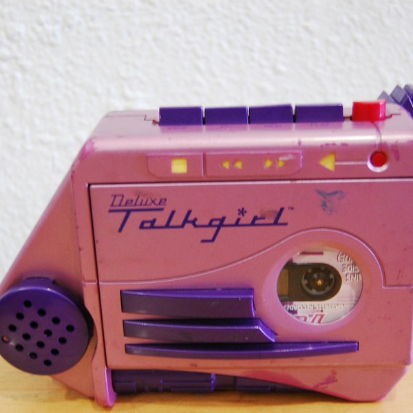 SALE 90s Metallic Pink Purple Tiger Electronics Voice Recorder Changer Home Alone 2 Talk Girl Deluxe w/ Cassette