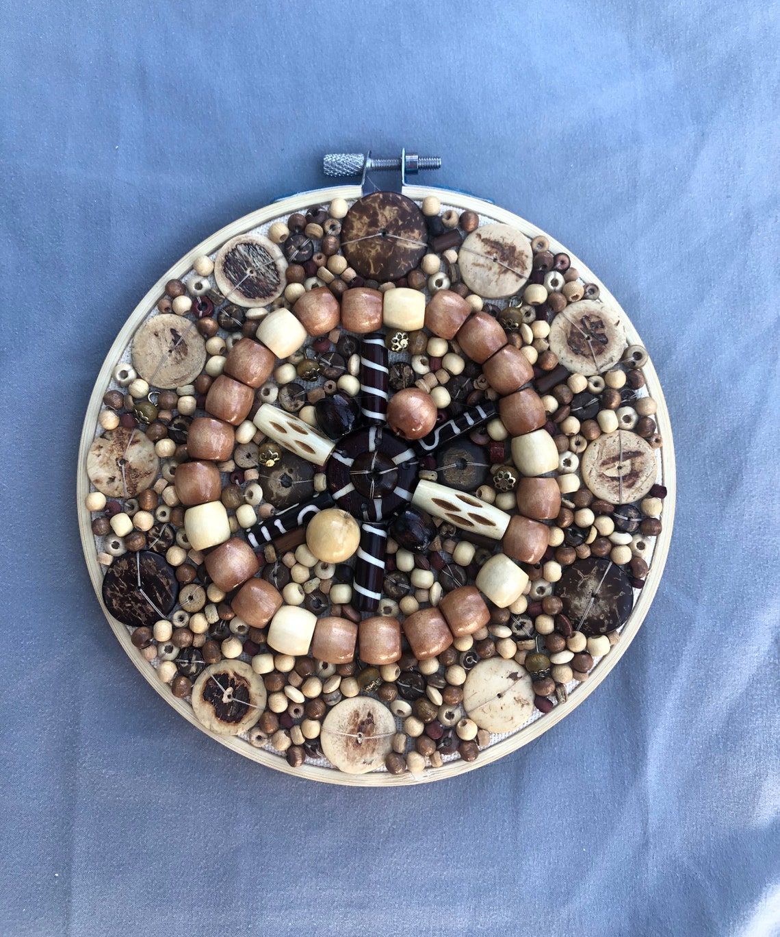 Wooden Bead Wall Hanging Etsy