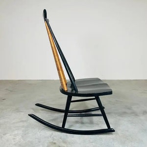 Mid-Century Ebonized Rocker or Rocking Chair by Arthur Umanoff for Shaver Howard image 10