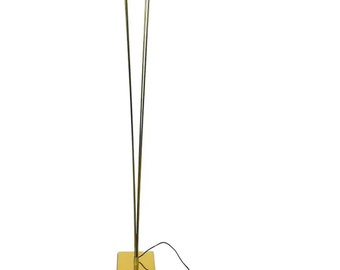 Vintage Relux of Milan Italy Brass Halogen Torchiere Floor Lamp