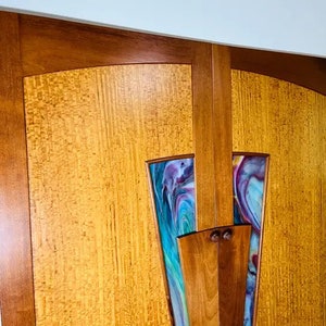 Matched Pair Of Custom Cabinet Or Cupboard Doors After Wharton Esherick image 3