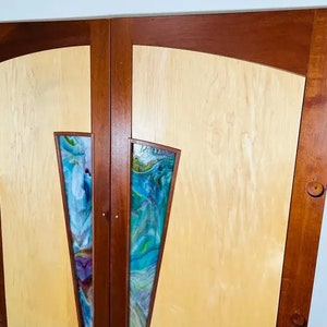 Matched Pair Of Custom Cabinet Or Cupboard Doors After Wharton Esherick image 9