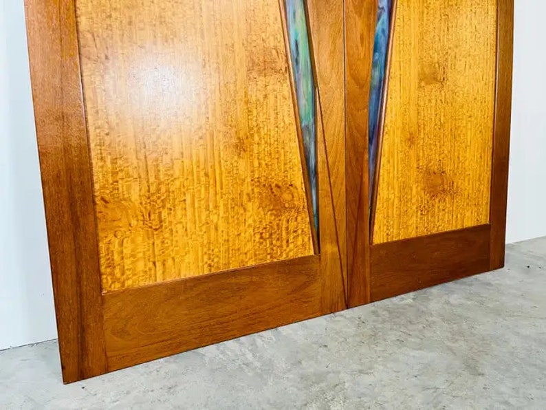 Matched Pair Of Custom Cabinet Or Cupboard Doors After Wharton Esherick image 4