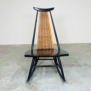 Mid-Century Ebonized Rocker or Rocking Chair by Arthur Umanoff for Shaver Howard image 2