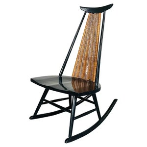 Mid-Century Ebonized Rocker or Rocking Chair by Arthur Umanoff for Shaver Howard image 1