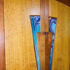 Matched Pair Of Custom Cabinet Or Cupboard Doors After Wharton Esherick image 2