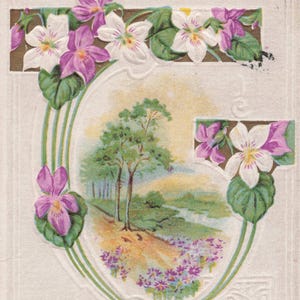 Lot de Cinq Jolies Cartes Postales de Pâques des Années 1900