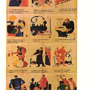Vintage Sowjetische Propagandaposter | Russische Konstruktivistische Kunst | Eisenbahntransport Illustration | Historisches USSR-Poster