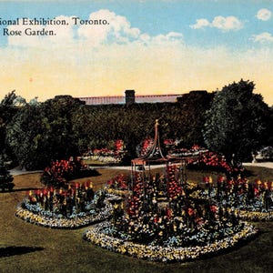 Mundo: Rosaleda de la Exposición Nacional Canadiense, Toronto – Postal antigua