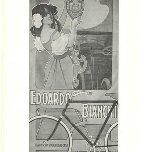 Affiche Vintage Edoardo Bianchi - Élégance Italienne Intemporelle!