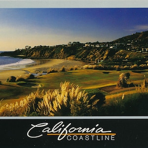 Californie : carte postale vintage du magnifique littoral californien. Cette carte postale californienne vintage date des années 80.