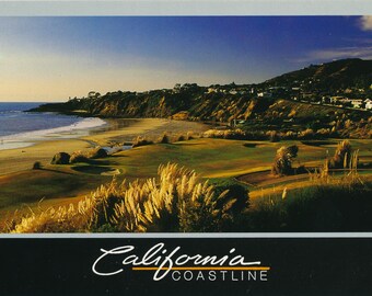 Californie : carte postale vintage du magnifique littoral californien. Cette carte postale californienne vintage date des années 80.