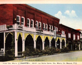 Hôtel vintage Ste. Carte postale Marie – Beauce, Québec – L'architecture canadienne historique