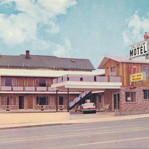 Oregón: Postal antigua del Motel Coliseum en N. Broadway, Portland, Oregón. Esta postal de Portland, Oregón, data de alrededor de 1950.