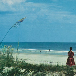 Florida: cartolina d'epoca di Fort Matanzas a Saint Augustine, in Florida. Questa cartolina della Florida risale al 1950 circa.