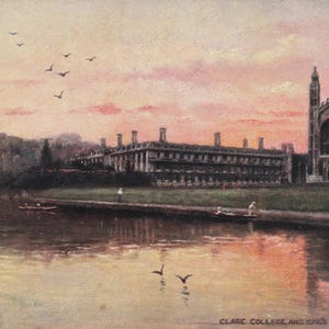 Welt: Antike Camegate Postkarte – Clare College und King’s Kapelle – R. Raphael Tuck & Sons “Oilette” Serie I – frühe 1900er Jahre