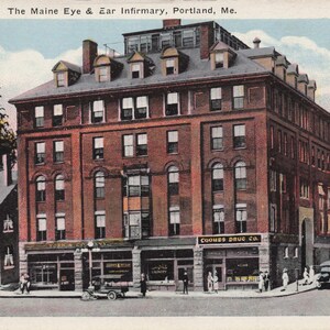 Maine: cartolina antica - The Maine Eye & Ear Infirmary, Portland, ME - primi anni del 1900