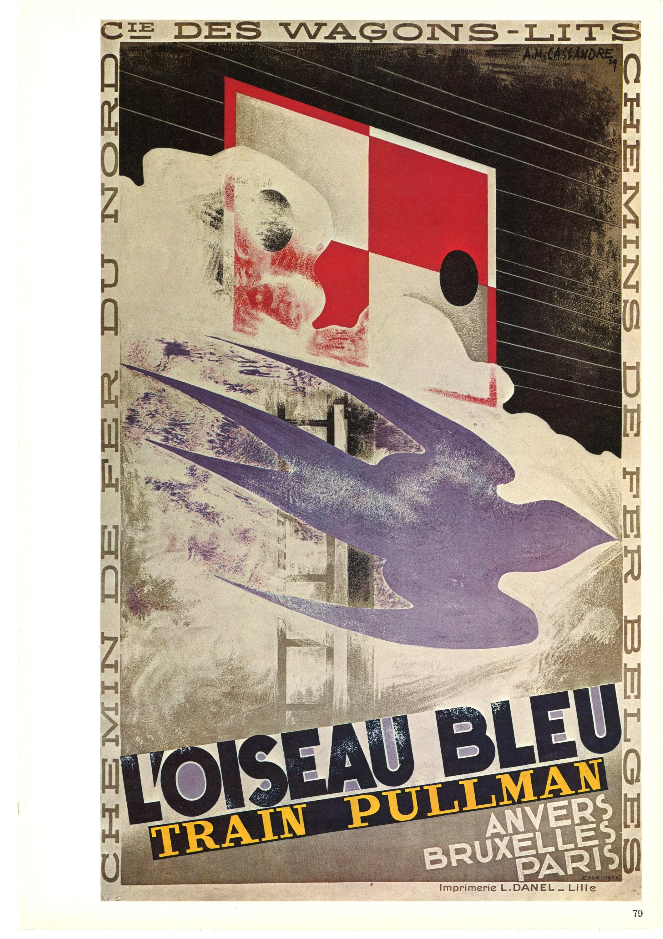 L.M.S Best Way カッサンドル リトグラフ アートポスター