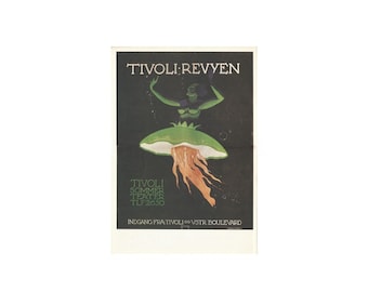 World: Tivoli Gardens Vintage Poster - Enchanting 1920s Art Nouveau Theatrical Advertisement