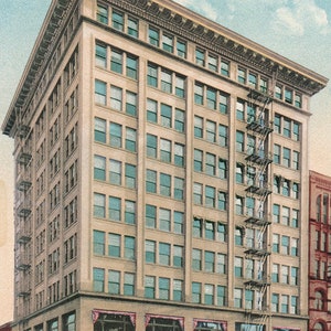 Oregon: Antique Postcard of The Corbett Building in Portland Oregon. This Portland Oregon Postcard is Circa the Early 1900&#39;s.