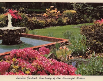 Zestaw pocztówek z Oregon Grotto w stylu vintage – Sacred Gardens & Chapels