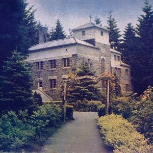 Oregon: Vintage Postcard of The Grotto in Portland, Oregon. This Portland Oregon Postcard is Circa 1950.