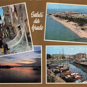 Mondo: Cartolina d'epoca "Saluti da Grado" - Saluti da Grado, Italia