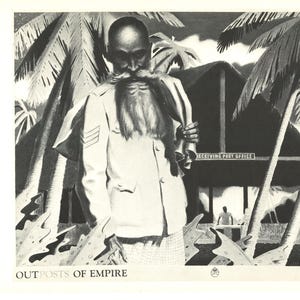 Vintage "Outposts of Empire - Ceylon" Poster | Kolonialgeschichte | Antike Reisedrucke | Britisches Empire