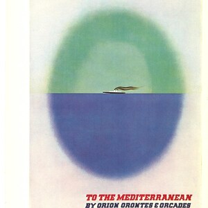 Póster Vintage "Orient Line Cruises" | Viaje al Mediterráneo | Decoración Náutica Retro | Arte de Publicidad de Barcos