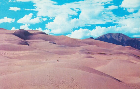 Vintage Arizona Postcard of Great Sand Dunes Near Yuma Arizona Between Arizona and California Arizona This Postcard is Circa the 1950/'s.