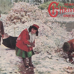 Antike Weihnachts-Postkarte