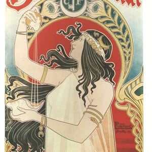 Antikes Jugendstil-Poster - “Bitter Oriental” aus “100 Years of Posters” (1972)