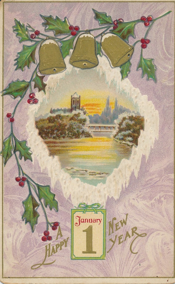 1913 Italian New Year’s postcard 1913 Italian New Year’s postcard