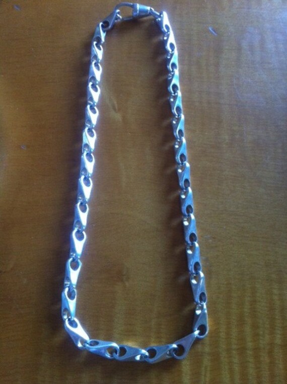 gucci link silver chain