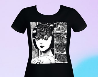 Uzumaki Junji Ito Creepy Cute Horror Manga Unisex Tee Etsy