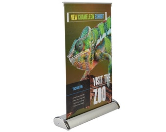 Table Top Banner Stand with Custom Print, event banner stand 11.5&quot;x17.5&quot;