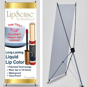 lipsense Banner with X Stand