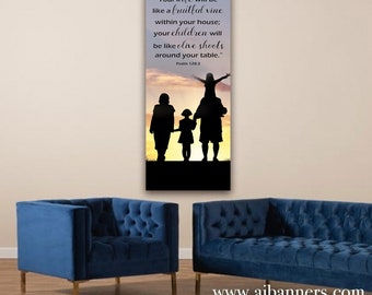 Church Banner, Family Banner, Church event banner, full color church banner