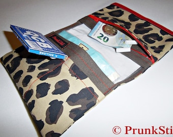 Tobacco bag "Panthera" with zipper, tobacco bag, rolling bag, rolling bag, tobacco case