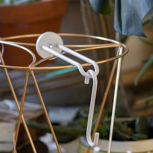 Indoor Plant Hanger, Plant Holder, White Plant Hook, Plant Hanger Bracket, Wall Plant Hanger, Wall Hook for Planter, Wall Hook for Plant