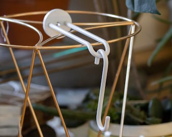 Indoor Plant Hanger, Plant Holder, White Plant Hook, Plant Hanger Bracket, Wall Plant Hanger, Wall Hook for Planter, Wall Hook for Plant