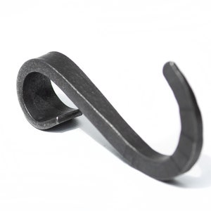 Metall S Haken, Klempnerarbeit Rohrhalter, Pot Rack Haken, Industrielle Topf Rack, Schwarz Rohrhalter, Eisen Rohrhalter, rustikale Metallhaken, Rohrtopfhalter