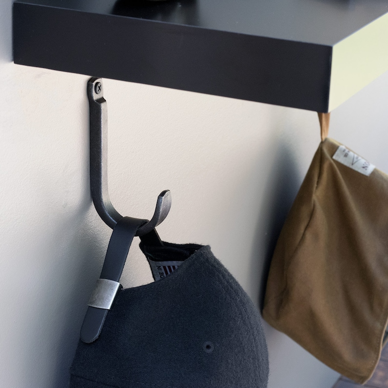 Metal Wall Hook Simple Wall Hook Black Metal Hook Hook for Etsy