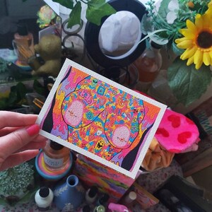 Psychedelic Trippy Hippie Nude Print Funky Home Decor Wall - Etsy