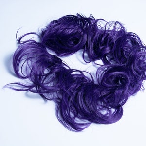 Messy Bun Hair Piece: Thick Wavy Updo Scrunchie