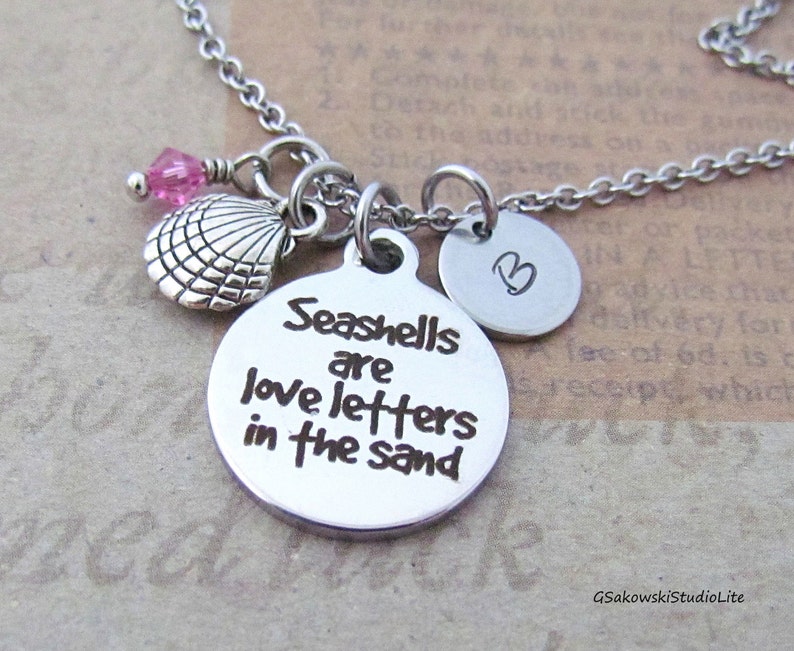Seashells Pearl and Love Heart Charm Chain Bracelet main image 0